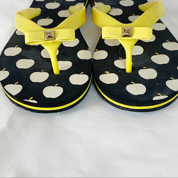 polka dot kate spade flip flops